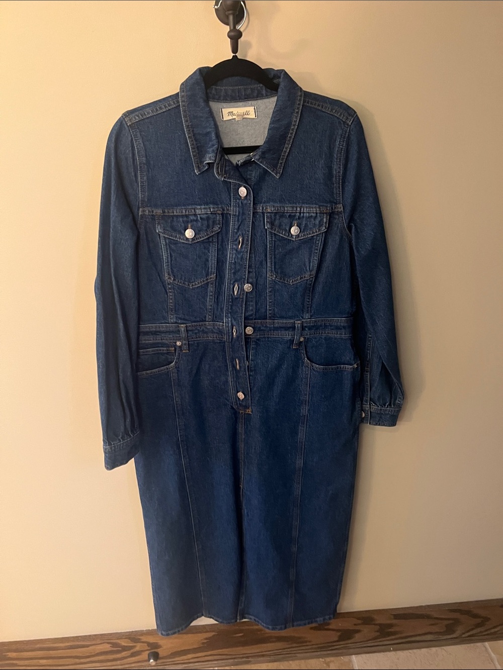 Madewell Indigo Denim Shirt Dress Jacket